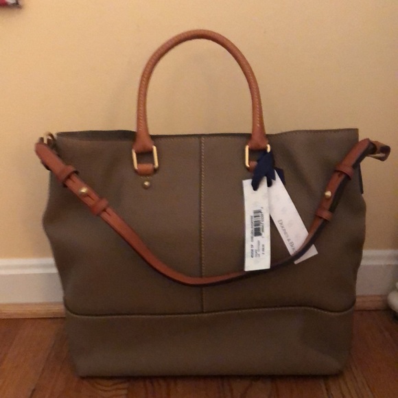 Taupe Dooney & Bourke Chelsea Shopper Bag - Picture 2 of 3